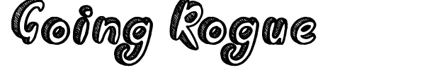 Going Rogue font preview